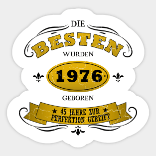 Geburtstag 45 Jahre Baujahr 1976 Sticker